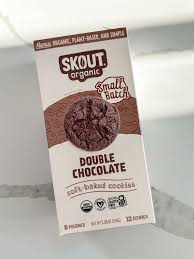 Healthy Roots SKOUT Organic Double Chocolate Soft Baked Cookies package.