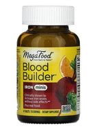 Megafood Blood Builder Mini 60C iron supplement bottle for healthy blood support.