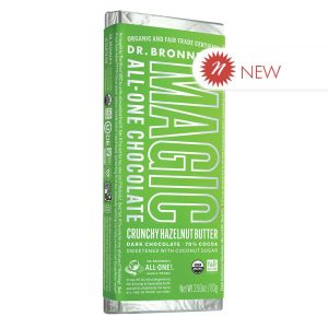 Healthy Roots organic chocolate bar with hazelnut butter and coconut sugar.