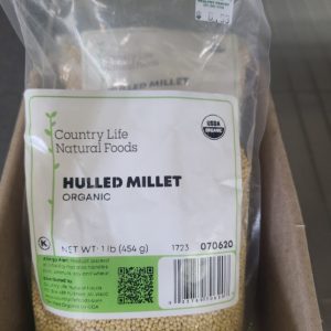 Organic hulled millet from Healthy Roots for healthy cooking and baking.