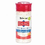 Redmond Real Salt Coarse 8 oz container for cooking and seasoning.