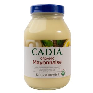 Cadia Organic Mayonnaise jar for healthy food recipes.