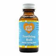 Healthy Roots Teething Rub bottle with natural ingredients for teething relief.