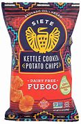Siete Chips Potato Fuego 5.5 oz. spicy potato chips for healthy snacking.