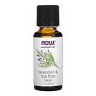Lavender and tea tree essential oil bottle for natural wellness.