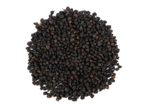 Dried elder berries for herbal supplements and health benefits.
