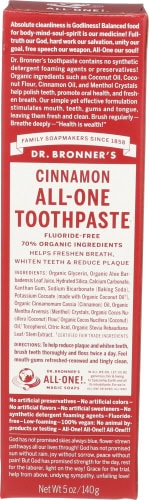 Healthy Roots Cinnamon All-One Toothpaste 5oz for oral health.