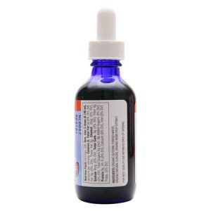 Blue glass dropper bottle of Healthy Roots Monk Fruit Liquid Sweetener.
