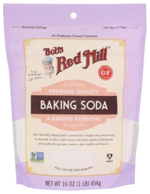 Bobs Red Mill Baking Soda 16oz for baking and cooking.