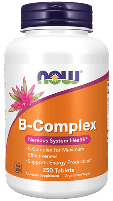 NOW B-Complex 250T for nervous system support and energy production.