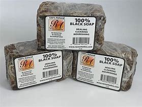 Healthy Roots African Black Soap Unscented 5 oz. for skin cleansing and nourishing.