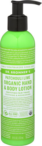 Healthy Roots organic Patchouli Lime Hand & Body Lotion 8oz.