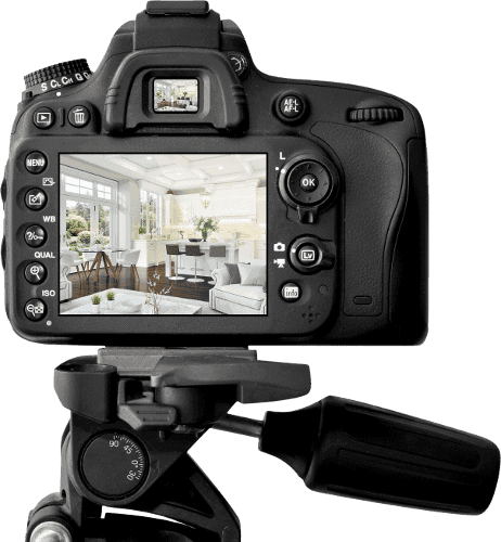 Luxury interior of a modern Michigan home showcased through a professional camera view.