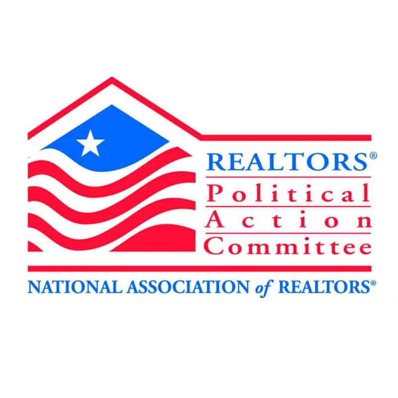 Realtor logo featuring an American flag design with text for the National Association of Realtors Po