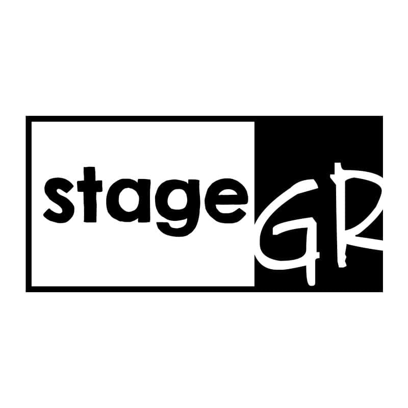 Stage graphics logo for Michigan real estate listings website.
