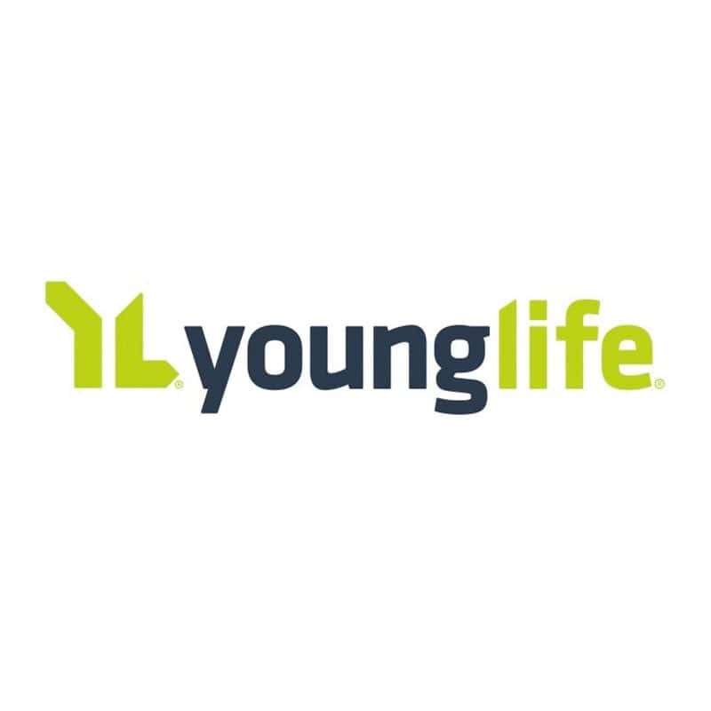 Young Life logo with modern design and vibrant green and navy colors, representing youth outreach an