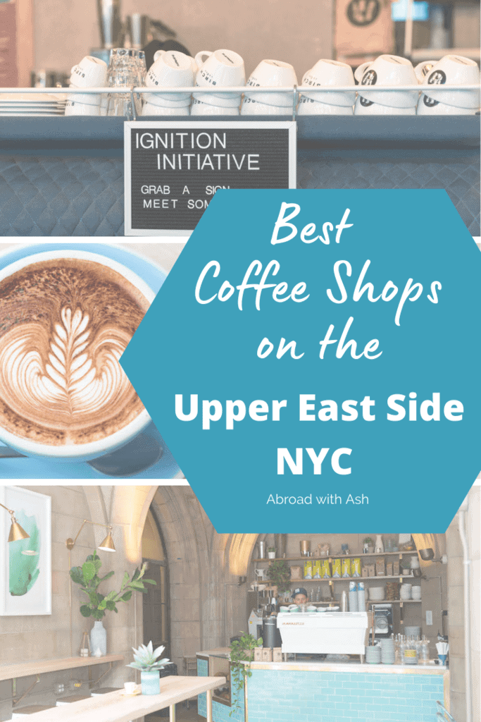 If you find yourself on the Upper East Side in NYC and in need of a caffeine fix I have you covered! Whether you're craving a healthy snack, some seriously delicious baked goods, or a space to work...these Upper East Side coffee shops deliver! #uppereastsidecoffeeshops #coffeeshopsues #uppereastsidecafes #uescoffee #nyccoffee #nyc best coffee upper east side