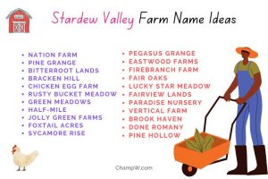 550+ Stardew Valley Farm Names That Reflect Responsibly