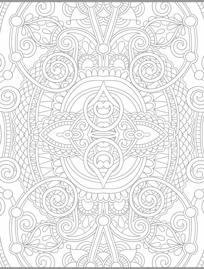 24 More Free Printable Adult Coloring Pages - Nerdy Mamma
