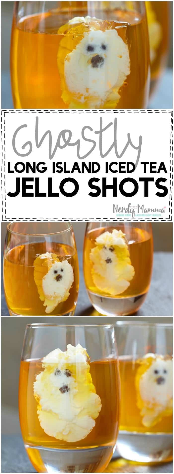 Ghostly Long Island Iced Tea Jello Shots Nerdy Mamma