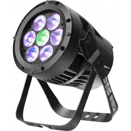 Verhuur van Briteq Pro Beamer Outdoor RGBW buitenverlichting. LED gevelverlichting huren kan bij PartyDJ uit Aalst, Oost Vlaanderen.