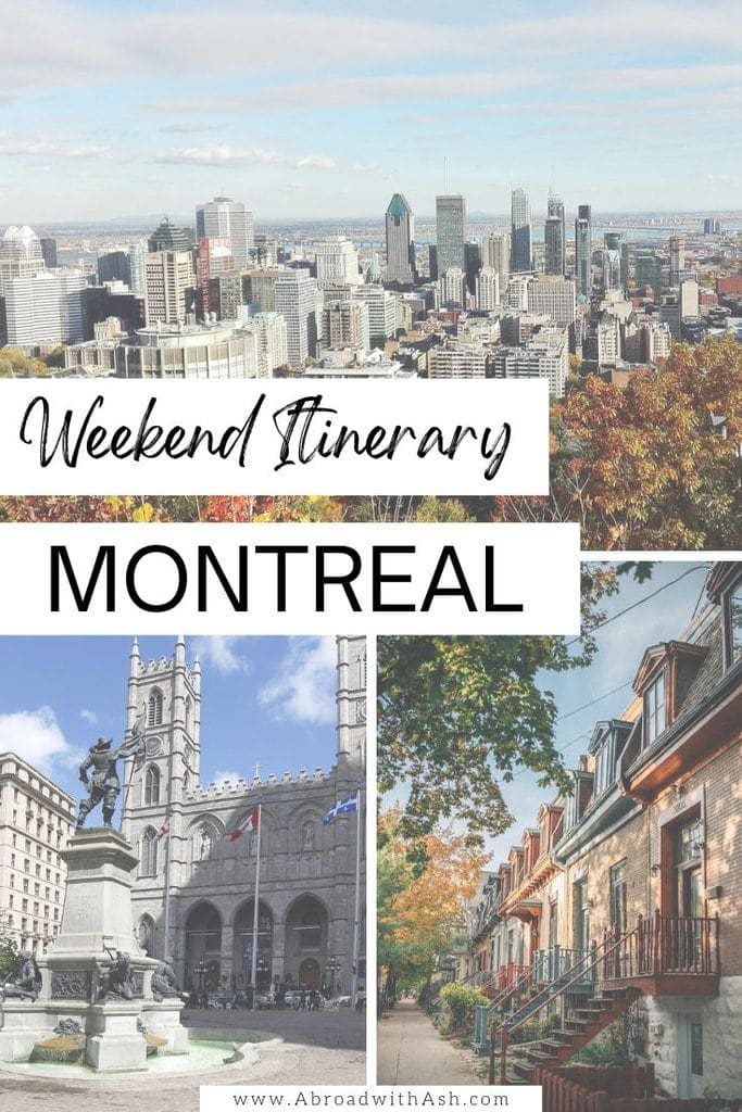 Discover the perfect itinerary for a weekend in Montreal! Learn what sights to visit, how to get around, the best area to stay & what order to do it all in! #montreal #canada #travel #destinations montreal 2 day itinerary