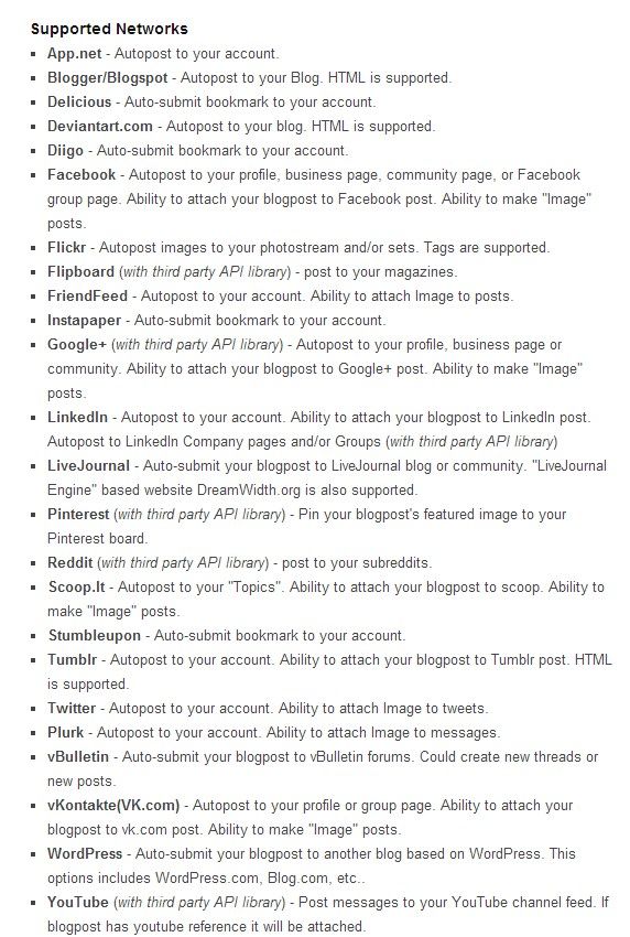 Automatically Share WordPress Posts To Social Networks Free