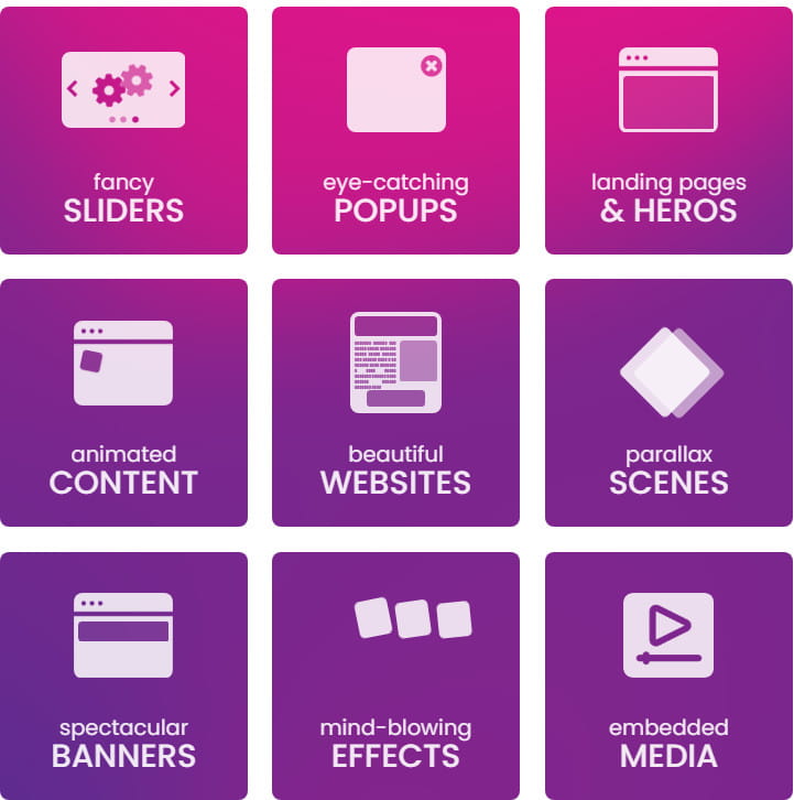 LayerSlider features options.