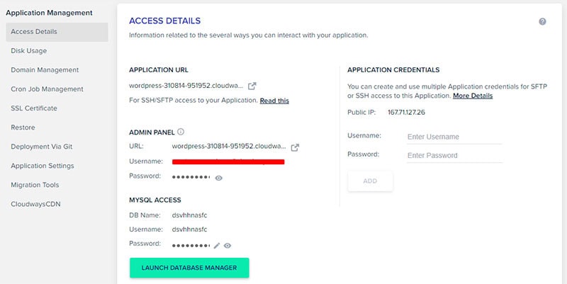 Application Management Settings