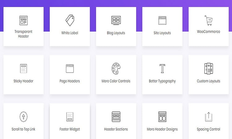 astra theme features