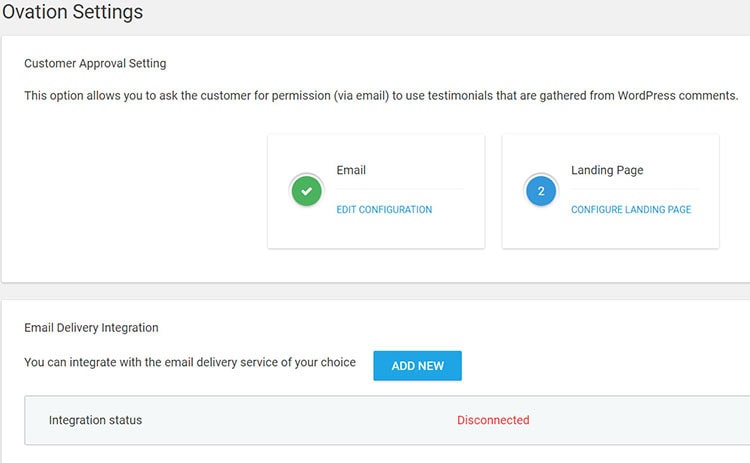 Customer Approval Setting