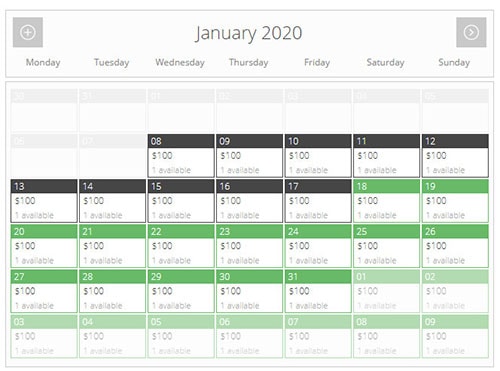 pinpoint booking system booking calendar