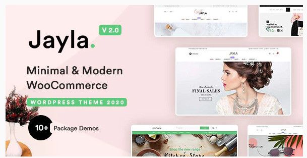 Jayla minimal and modern multi-concept WooCommerce theme.