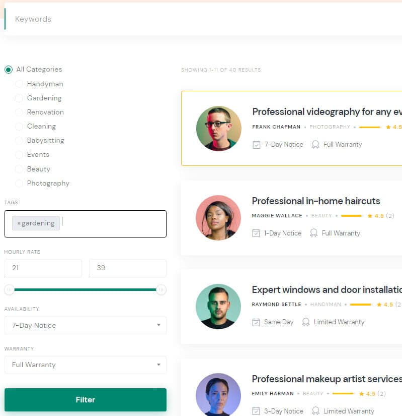 ExpertHive services page.