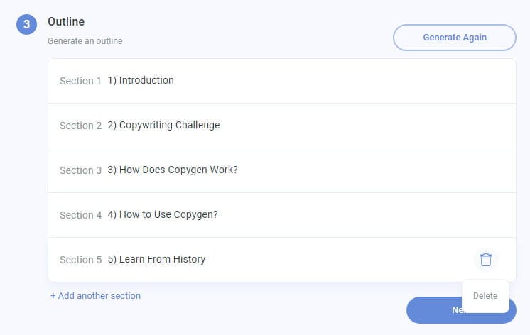 Creating blog project with Anyword.