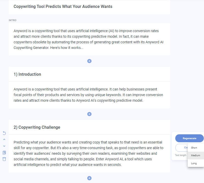How to generate nique content with Anyword?