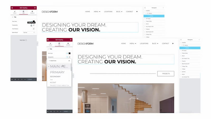 Elementor full website kits.