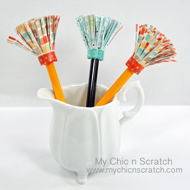 How to make Fringe Pencils