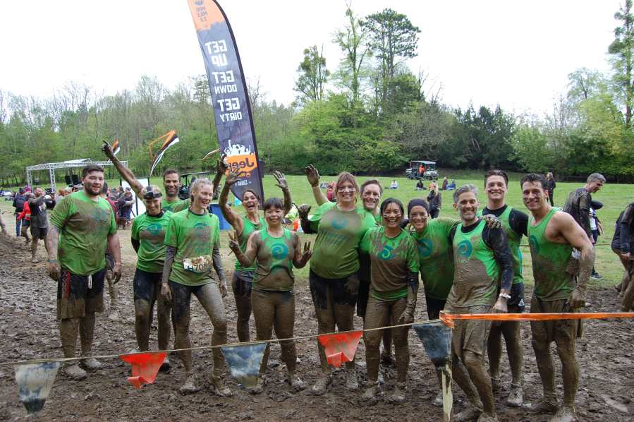 The Tough Mudder team.