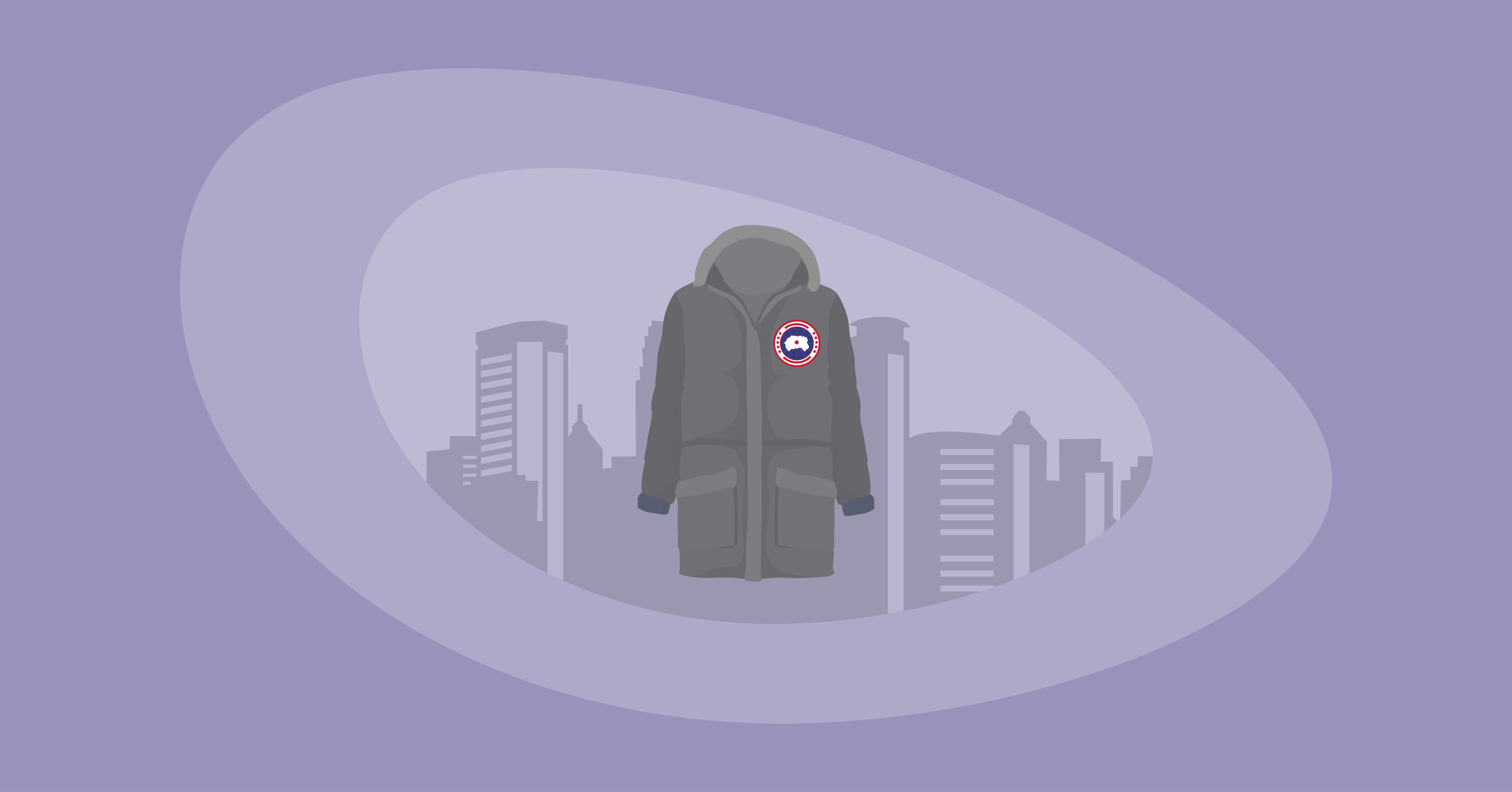 Illustration of a Canada Goose jacket