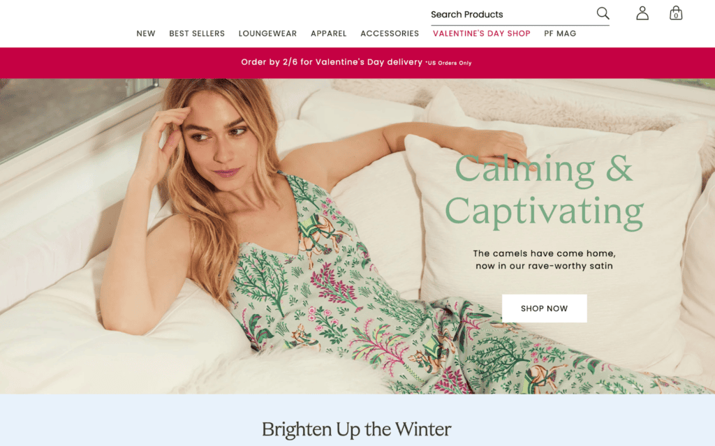 Screenshot of the Printfresh front page