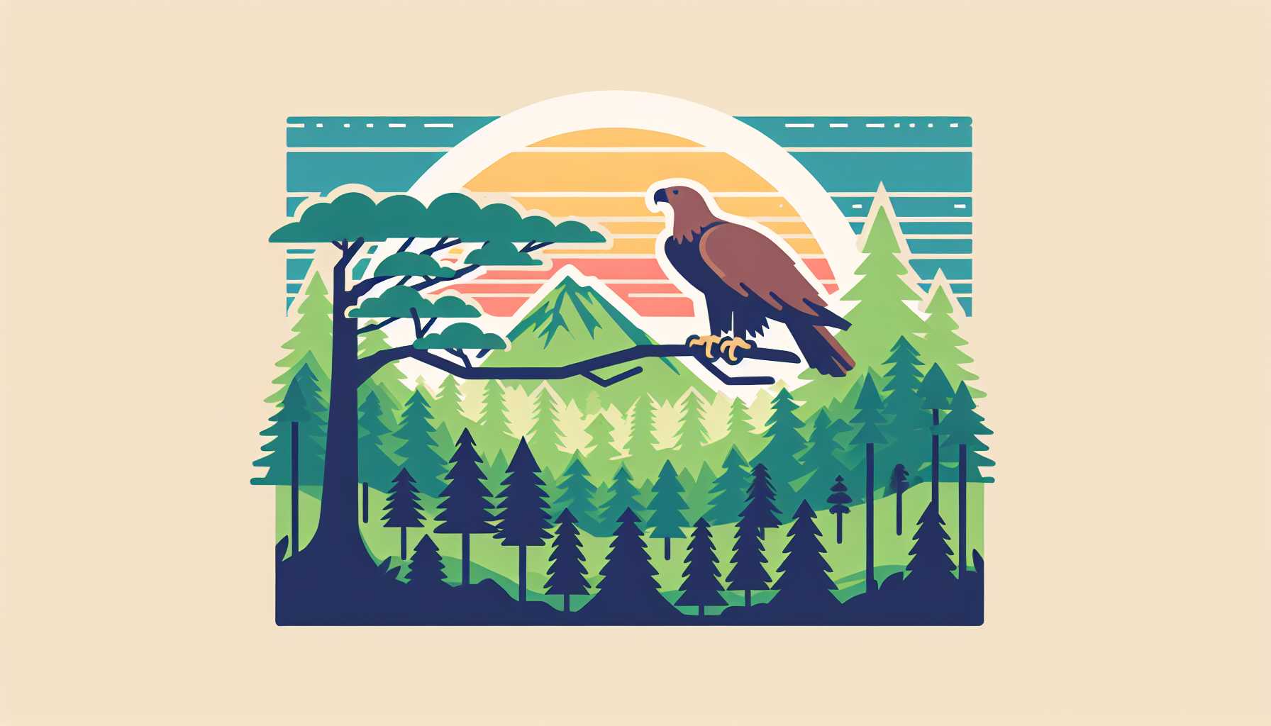 Illustration of Philippine eagle