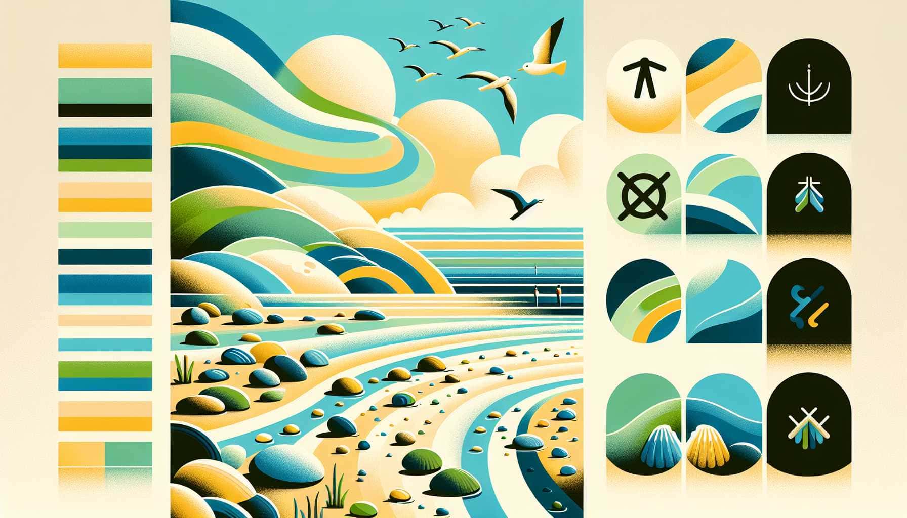 Illustration of a clean shoreline