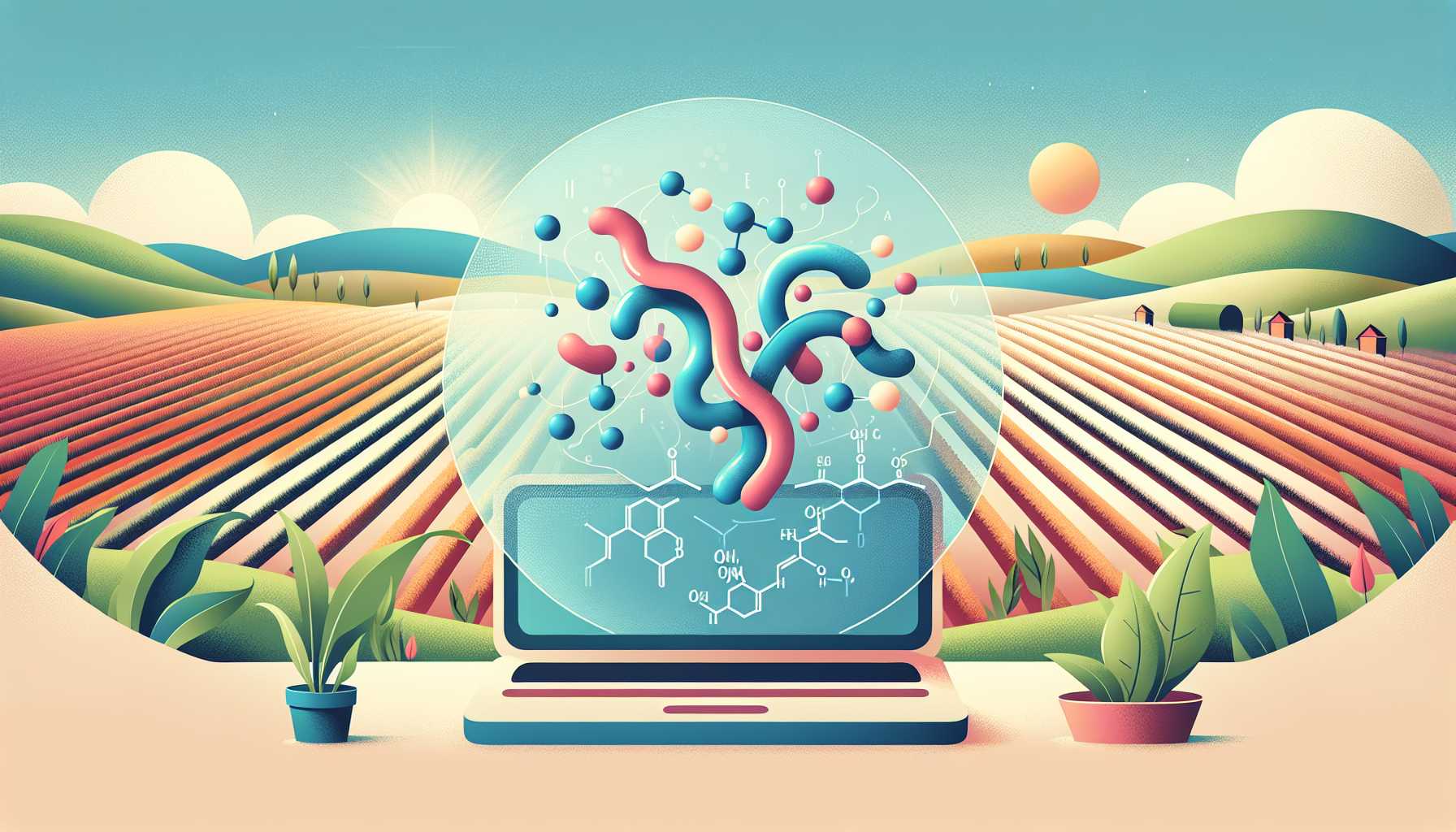 Illustration of Rubisco enzyme efficiency