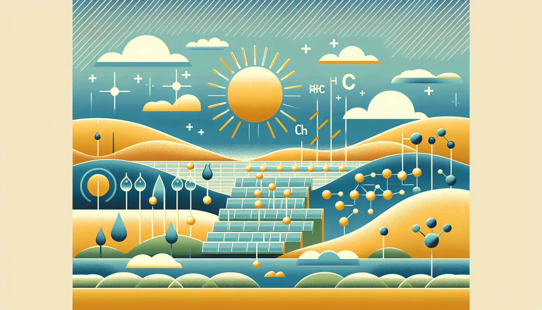 Illustration of sustainable hydrogen production