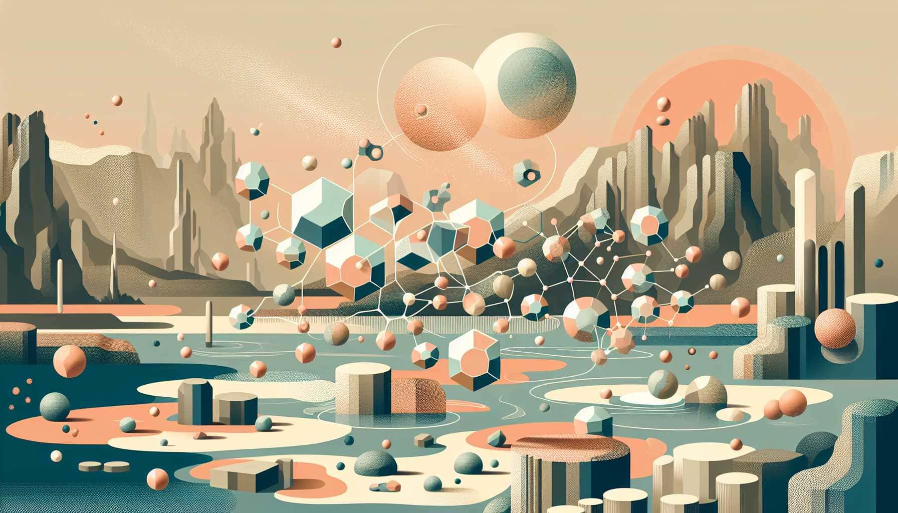 Illustration of synthetic cells in soup