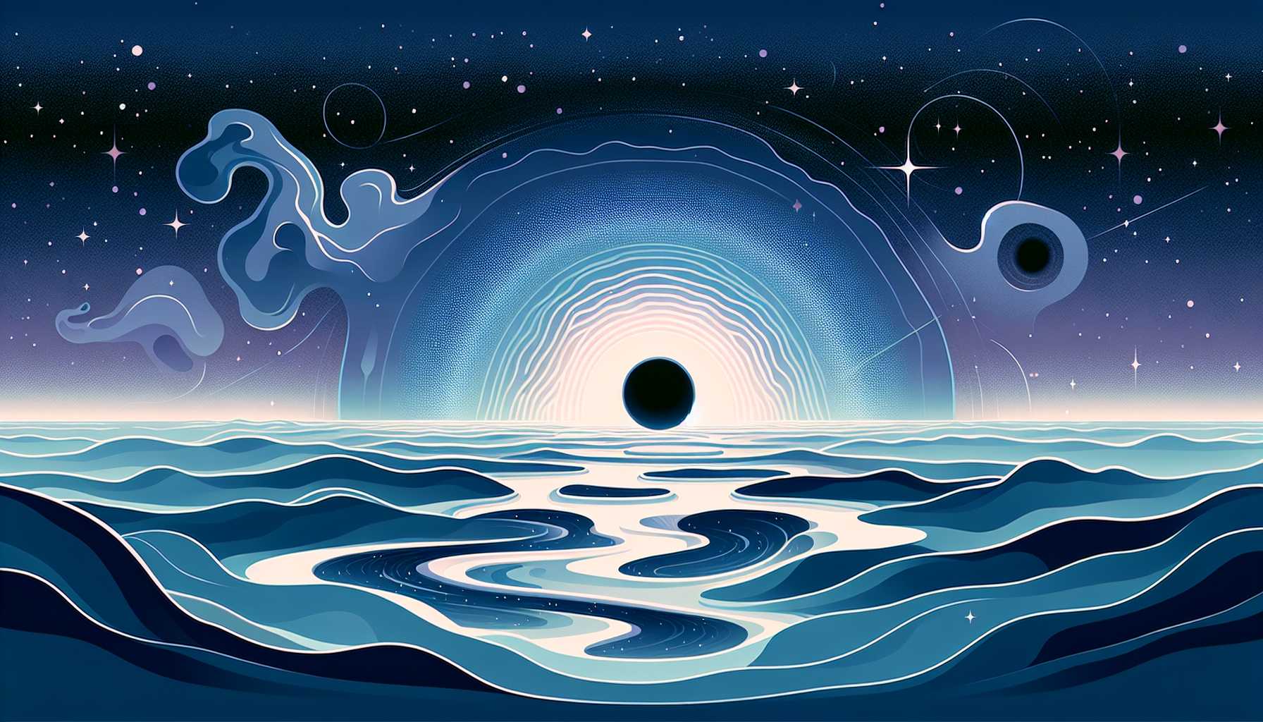 Illustration of vast water vapor reservoir