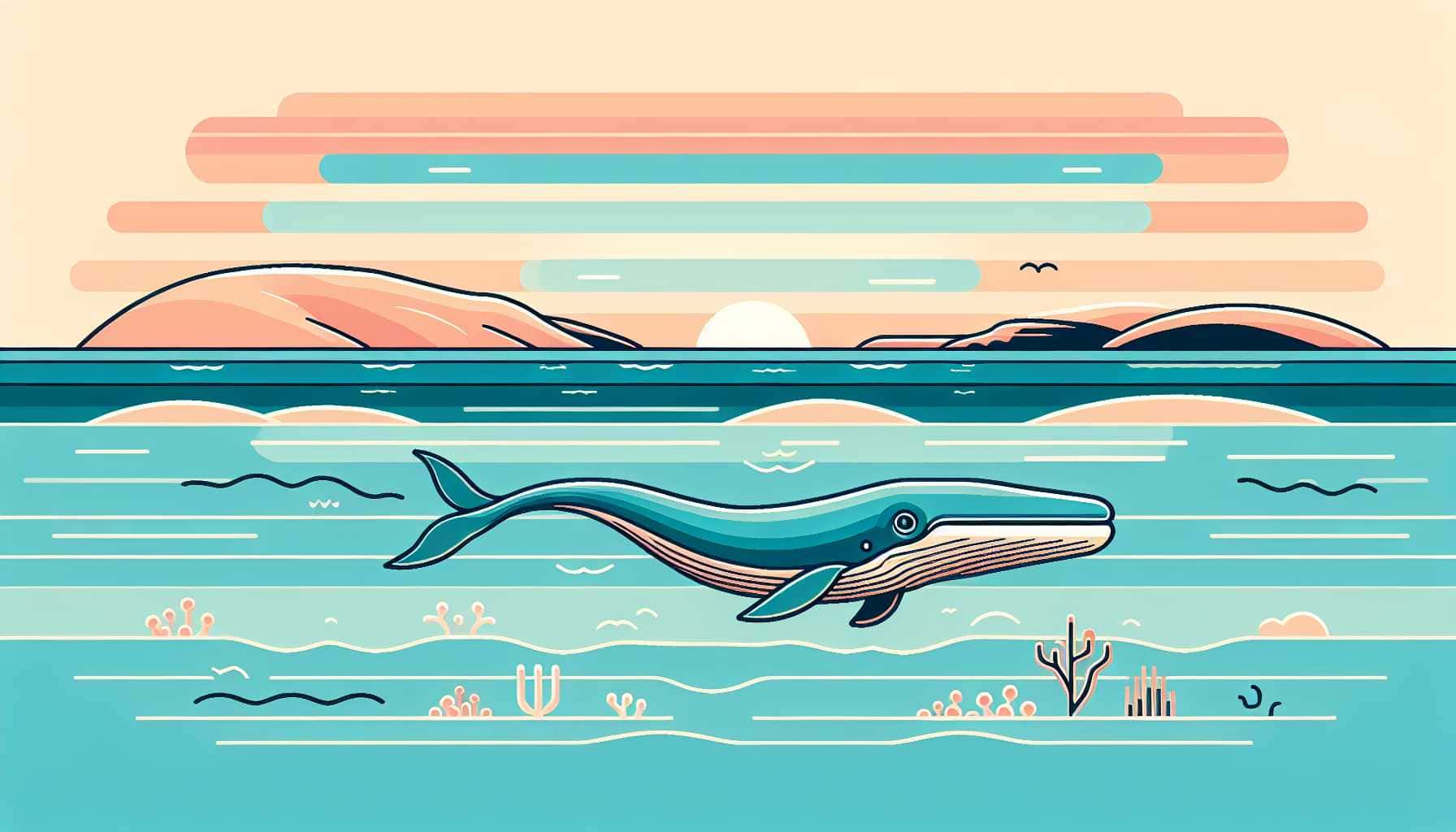 Illustration of ancient predator whale