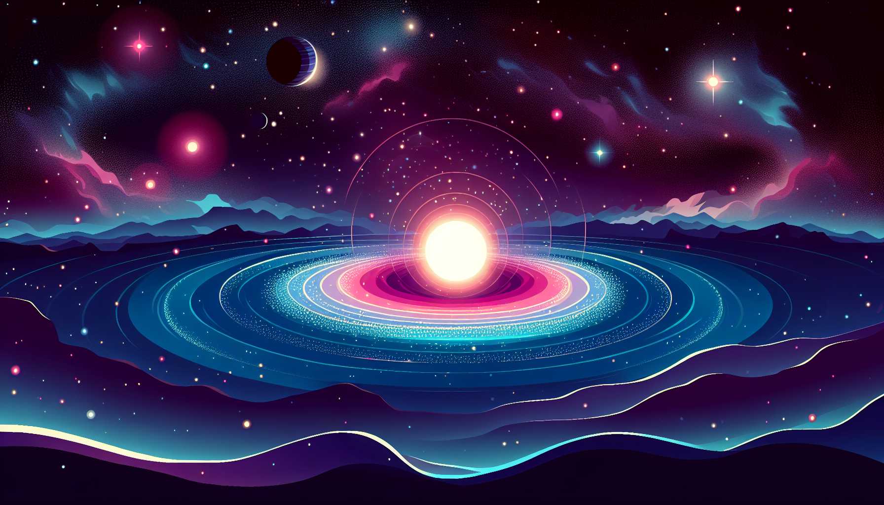 Illustration of protoplanetary disk