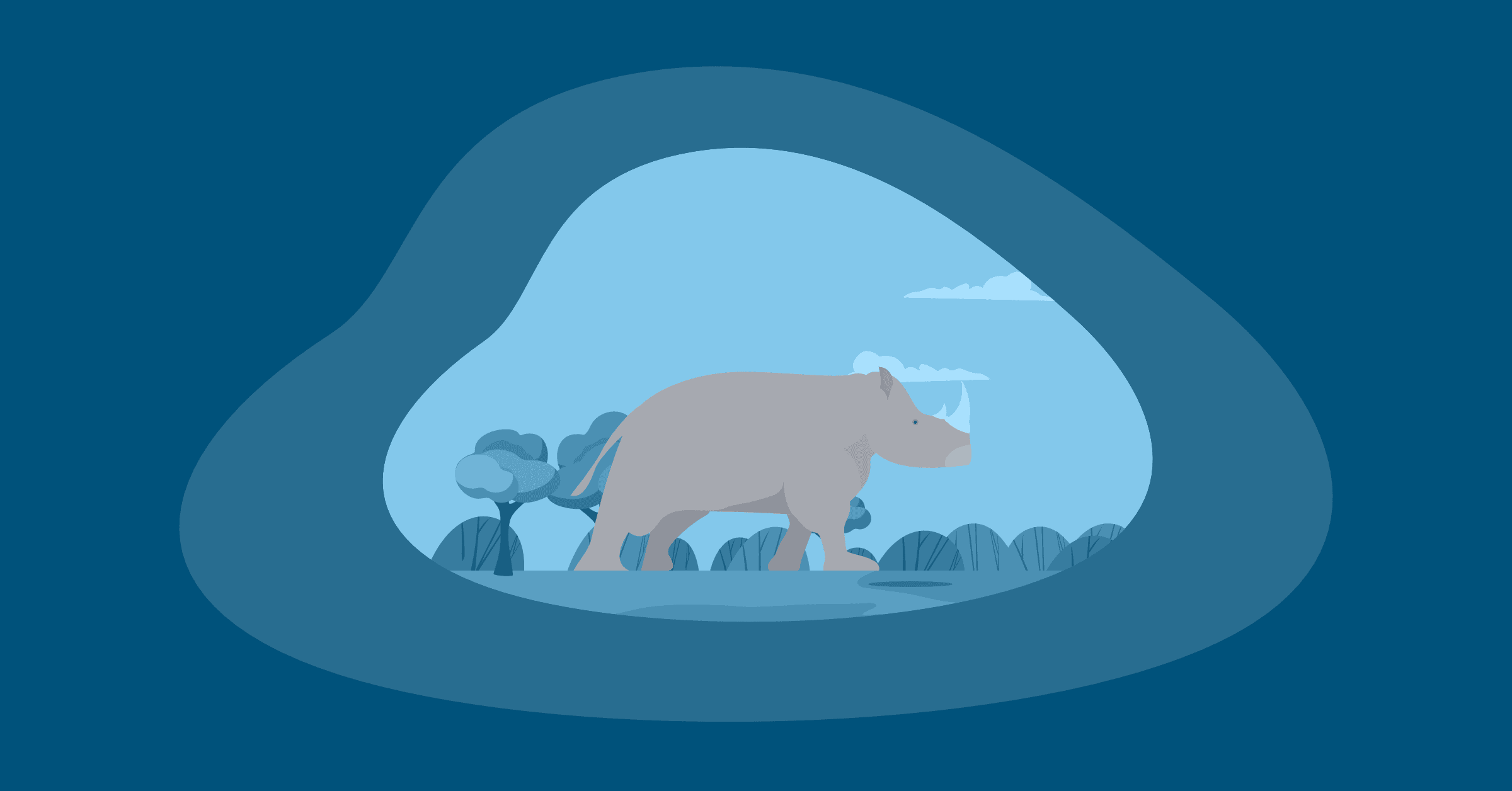 Illustration of a rhino